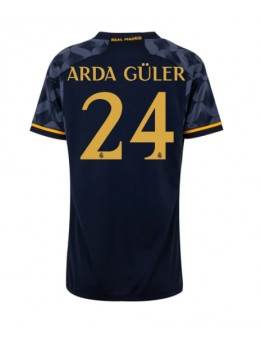 Real Madrid Arda Guler #24 Replika Borta Kläder Dam 2023-24 Kortärmad